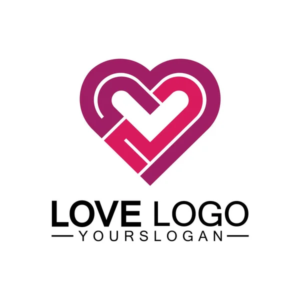 Вектор Дизайну Логотипу Любові Вектор Геометричного Вогнища Концепція Лінійного Логотипу — стоковий вектор
