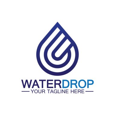 su damlası Logo Şablonu vektör çizimi tasarımı