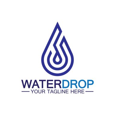 su damlası Logo Şablonu vektör çizimi tasarımı