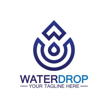 su damlası Logo Şablonu vektör çizimi tasarımı