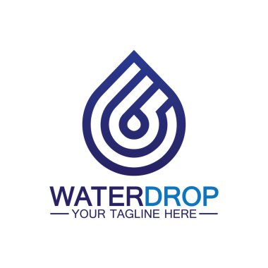 su damlası Logo Şablonu vektör çizimi tasarımı