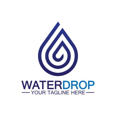 su damlası Logo Şablonu vektör çizimi tasarımı
