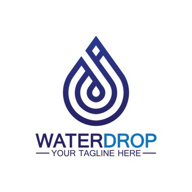 su damlası Logo Şablonu vektör çizimi tasarımı