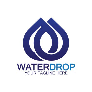 su damlası Logo Şablonu vektör çizimi tasarımı