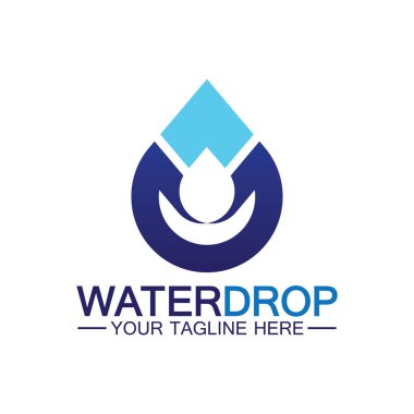 su damlası Logo Şablonu vektör çizimi tasarımı