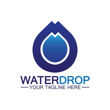 su damlası Logo Şablonu vektör çizimi tasarımı