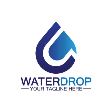 su damlası Logo Şablonu vektör çizimi tasarımı