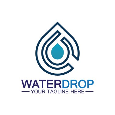 su damlası Logo Şablonu vektör çizimi tasarımı