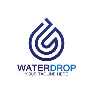 su damlası Logo Şablonu vektör çizimi tasarımı