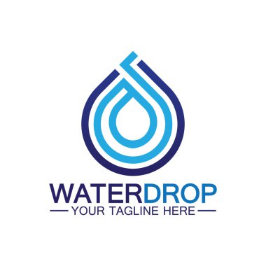 su damlası Logo Şablonu vektör çizimi tasarımı
