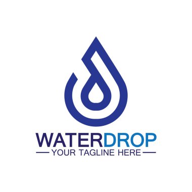 su damlası Logo Şablonu vektör çizimi tasarımı