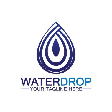 su damlası Logo Şablonu vektör çizimi tasarımı