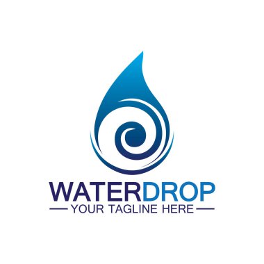 su damlası Logo Şablonu vektör çizimi tasarımı
