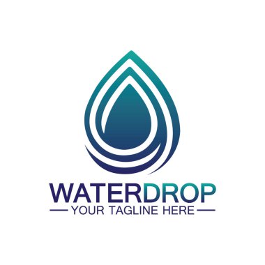 su damlası Logo Şablonu vektör çizimi tasarımı