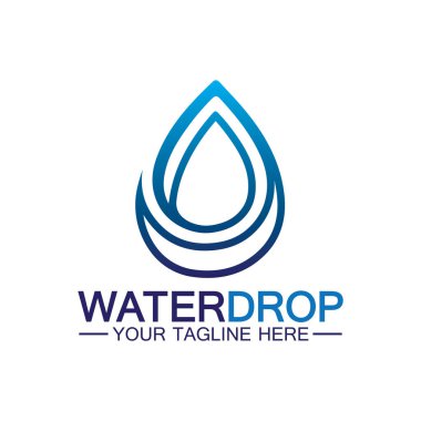 su damlası Logo Şablonu vektör çizimi tasarımı
