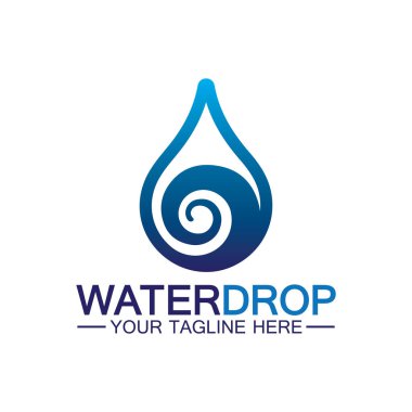 su damlası Logo Şablonu vektör çizimi tasarımı