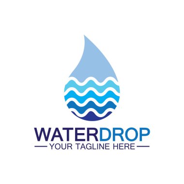 su damlası Logo Şablonu vektör çizimi tasarımı