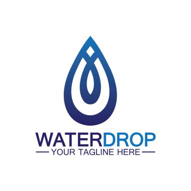 su damlası Logo Şablonu vektör çizimi tasarımı
