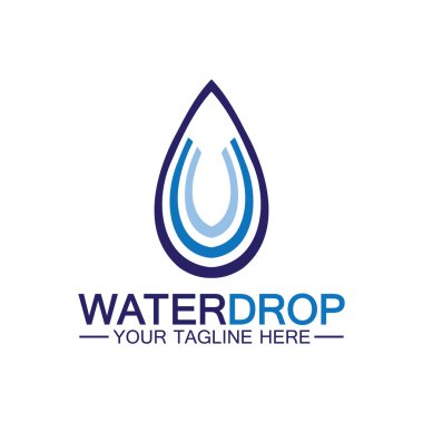 su damlası Logo Şablonu vektör çizimi tasarımı