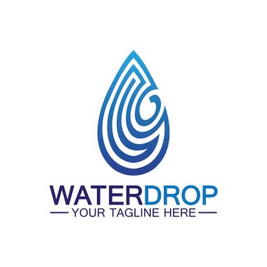 su damlası Logo Şablonu vektör çizimi tasarımı