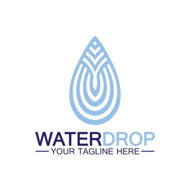 su damlası Logo Şablonu vektör çizimi tasarımı