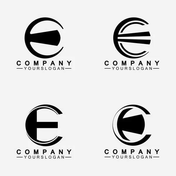 Templat Desain Ikon Logo Huruf - Stok Vektor