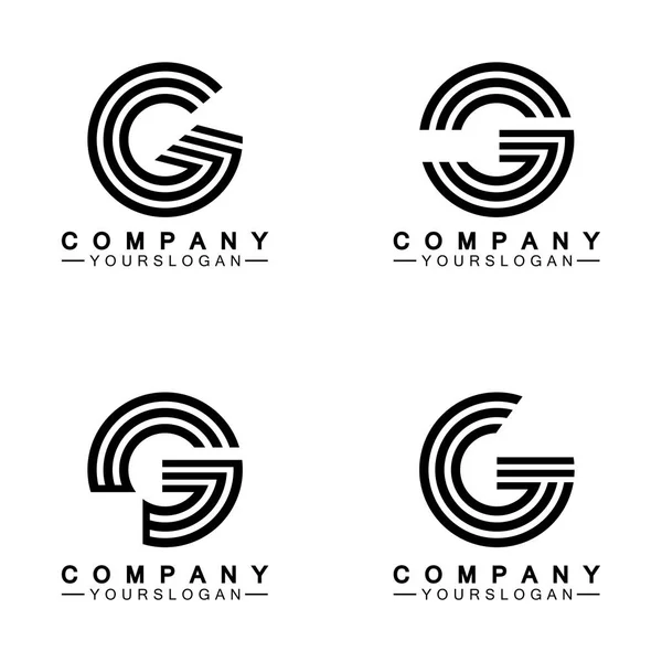 Lettera Logo Icona Modello Design — Vettoriale Stock