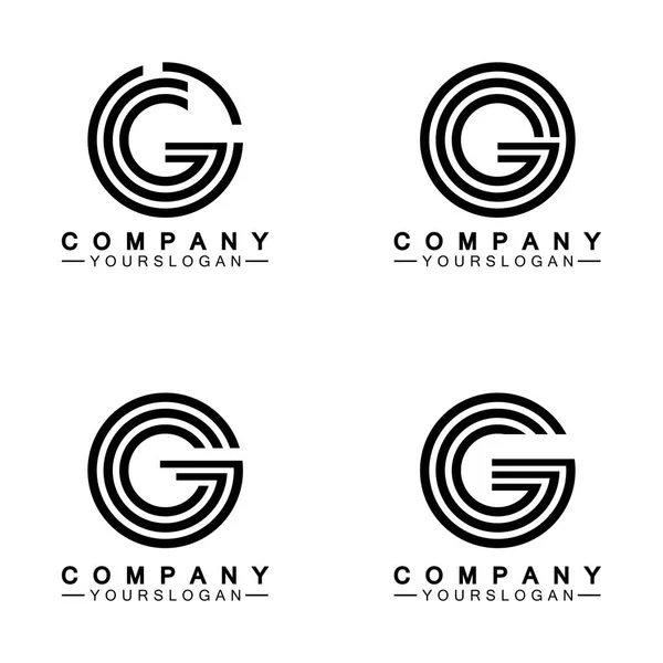 Πρότυπο Σχεδίασης Εικονίδιο Λογότυπο Γράμμα — Διανυσματικό Αρχείο