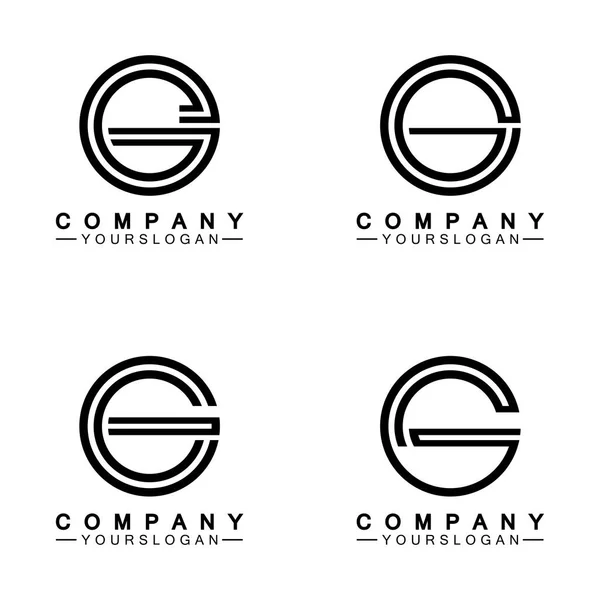 Modelo Design Ícone Logotipo Letra —  Vetores de Stock