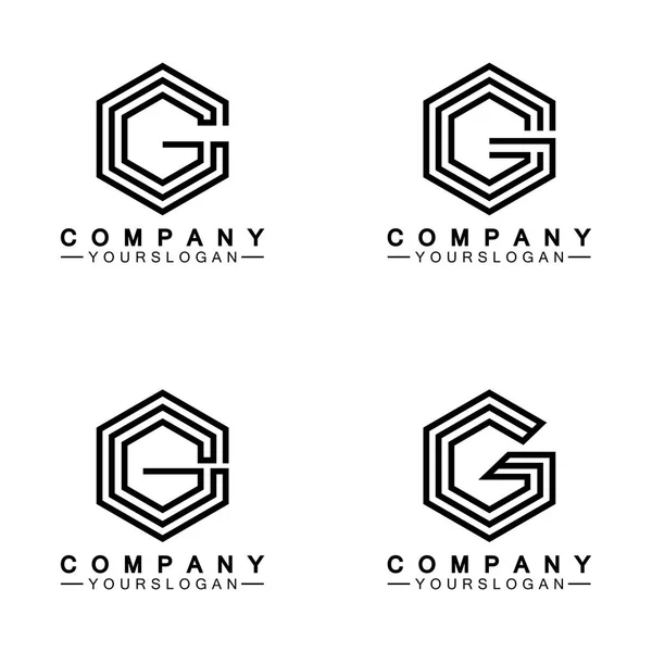 Templat Desain Logo Huruf - Stok Vektor