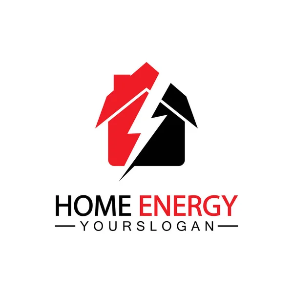 Home Power Energy Logo Vector Icon Symbol Design Illustration — Image vectorielle