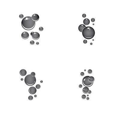 Doğal gerçekçilik kabarcık illüstrasyon vektör tasarımı