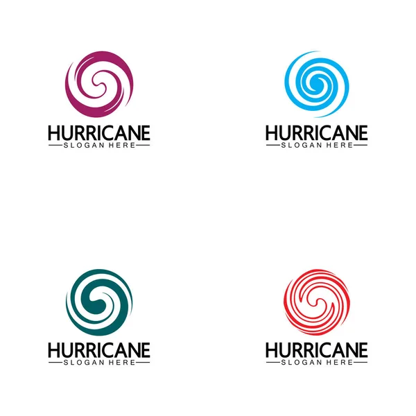 Вектор Ілюстрації Символів Логотипу Урагану — стоковий вектор