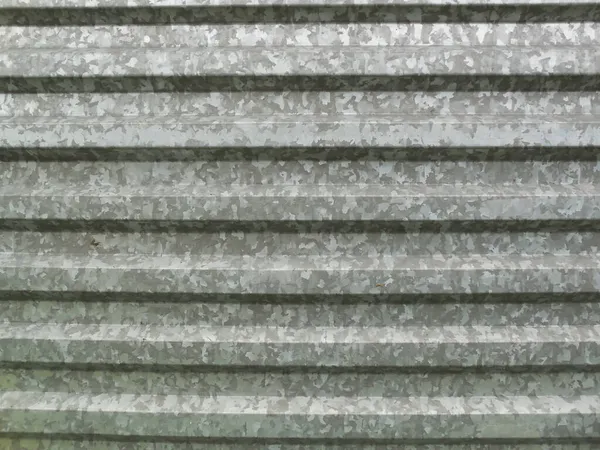 Superfície Relevo Cerca Metal Feita Folha Perfilada Folha Ondulada Padrão — Fotografia de Stock