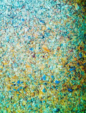 Eski pürüzsüz kaplama. Fotoğraf renk değişiminin etkisiyle işlenmiş..