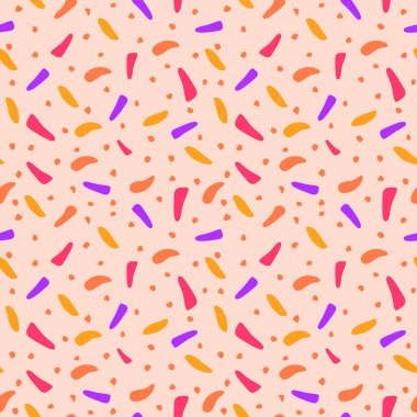 Terrazzo geometrik dokular. Renkli şekilli, soyut, pürüzsüz desenler. Arkaplan, tekstil baskısı, döşeme vektörü illüstrasyonu için yaratıcı vektör çizimi