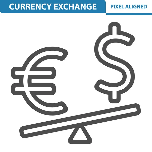 Currency Exchange Icon Isolated White Vector Illustration — Stock Vector