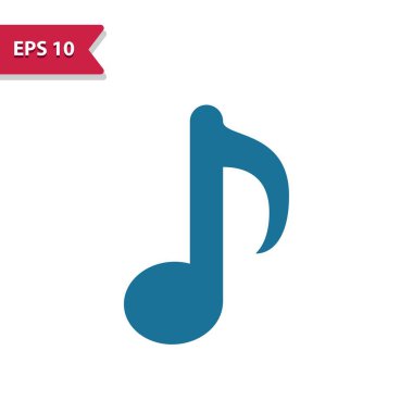 Müzik notası simgesi. tasarım için vektör çizimi.