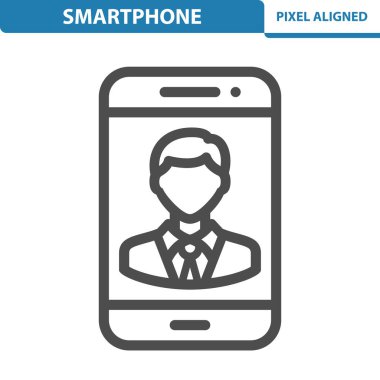 Smartphone Simgesi, vektör illüstrasyonu