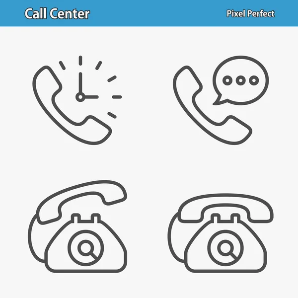 Call Center Icon Vector Illustration — Stock Vector