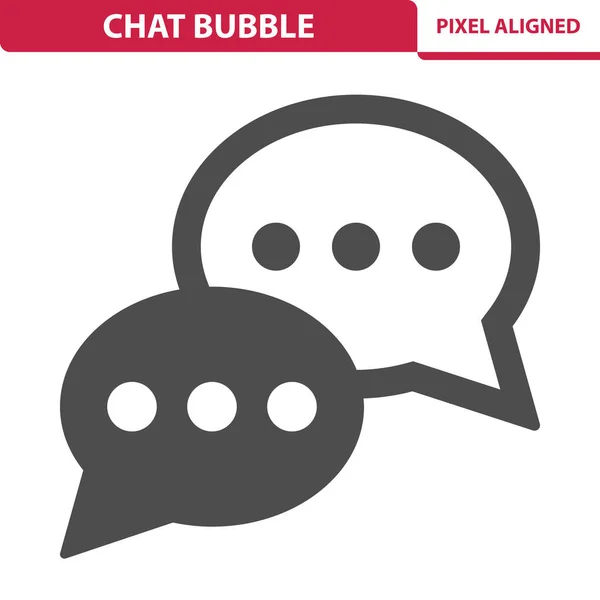 Icono Burbuja Chat Vector Ilustración — Vector de stock