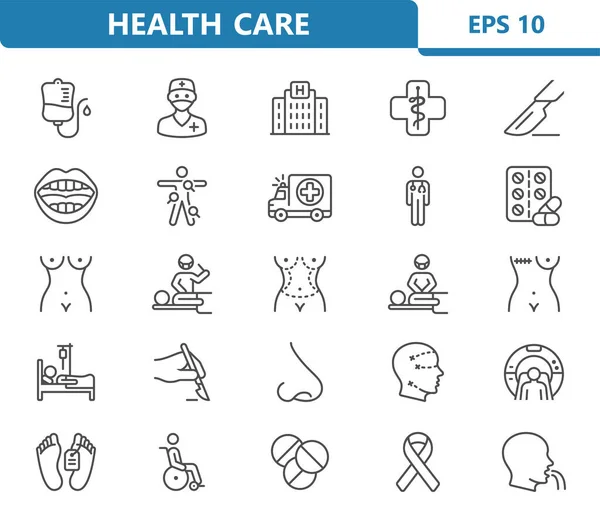 Healthcare Icons Vector Illustration Vector Graphics