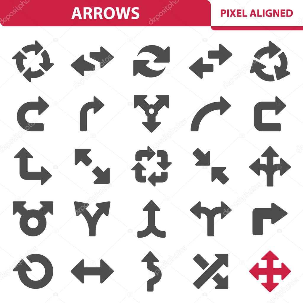 Arrows Icons, vector illustration