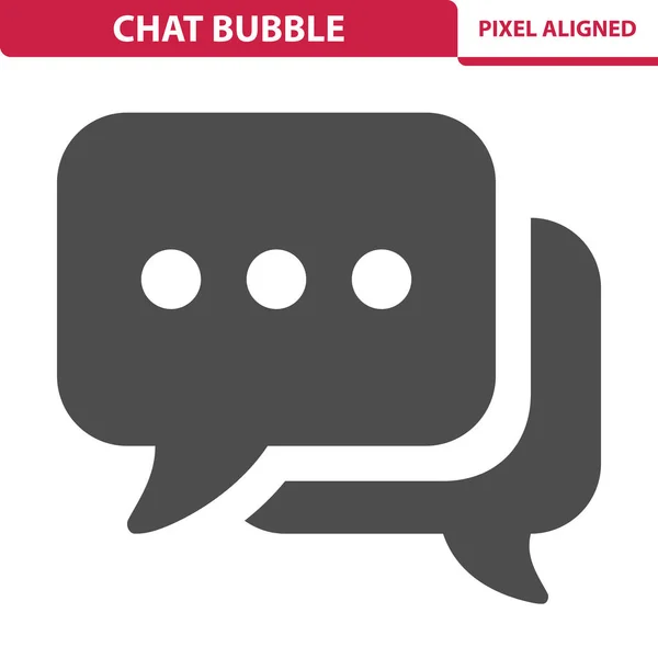 Simple Icono Burbuja Chat Ilustración Vectores — Vector de stock