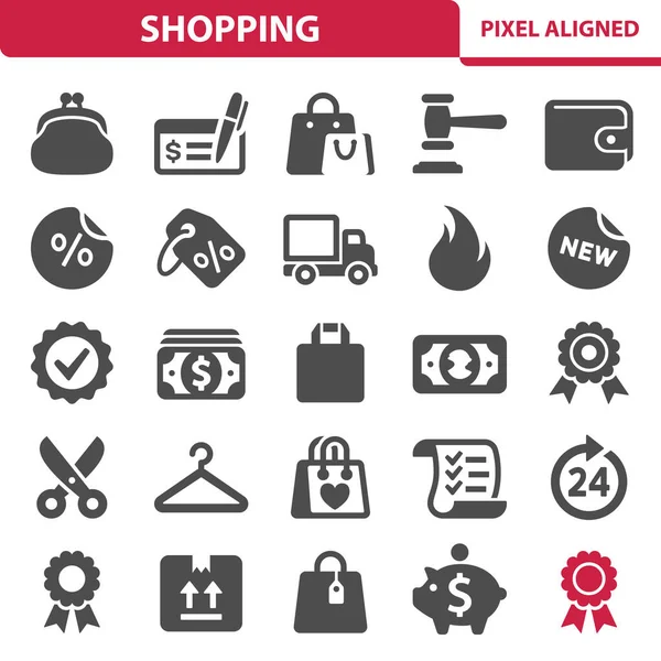 Einfache Shopping Icons Vektorillustration — Stockvektor