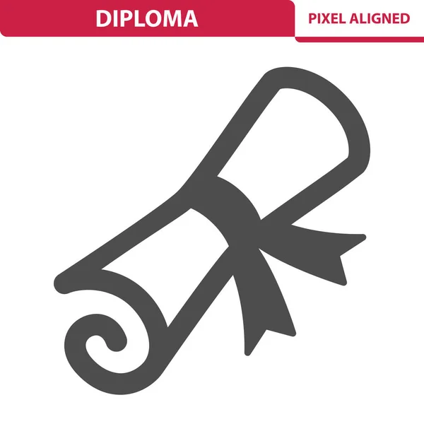 Diploma Icon Eps Vector Icon — Stock Vector