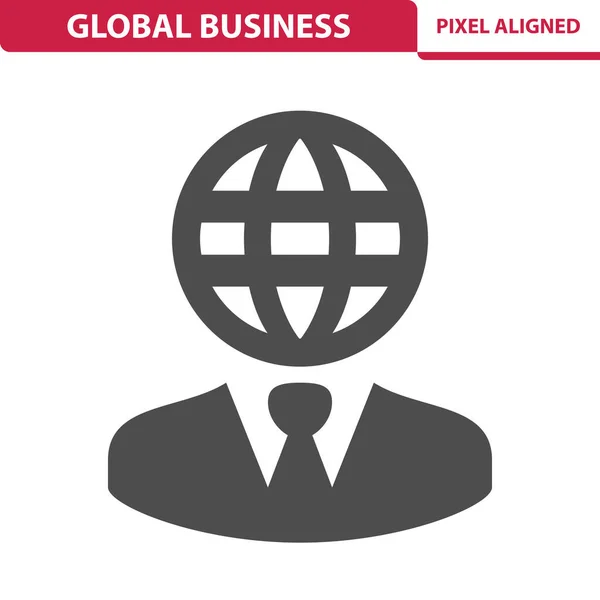 Global Business Icon Eps Vektorsymbol — Stockvektor