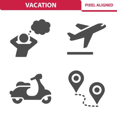 Tatil Simgeleri - EPS 10 Vektör Simgesi