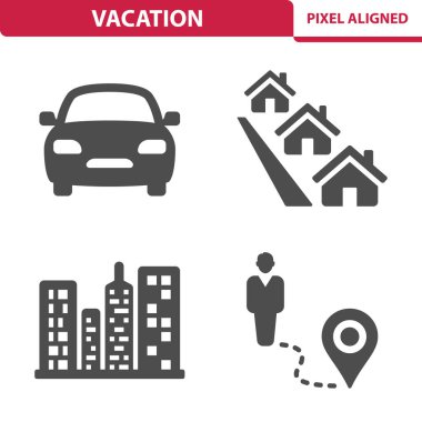 Tatil Simgeleri - EPS 10 Vektör Simgesi