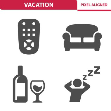 Tatil Simgeleri - EPS 10 Vektör Simgesi